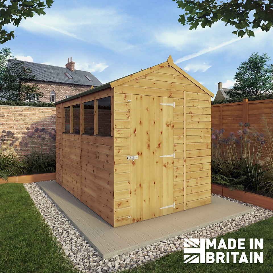 Mercia 10ft x 6ft Premium Shiplap Apex Shed - Including Installation