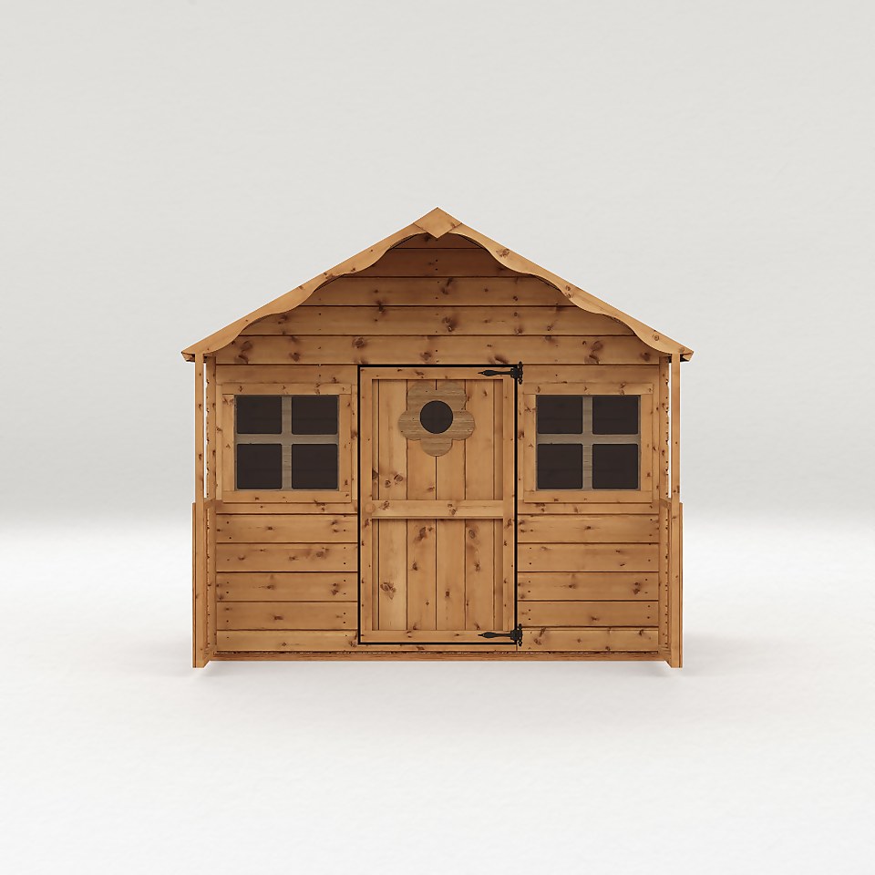 Mercia 5ft x 6ft Honeysuckle Wooden Playhouse - Installation Included