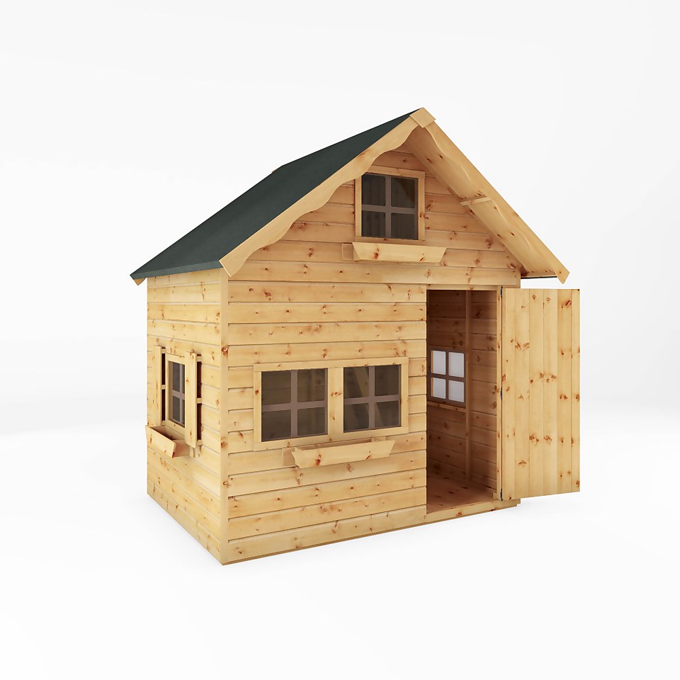 Mercia 7ft x 5ft Swiss Cottage Double Storey Playhouse