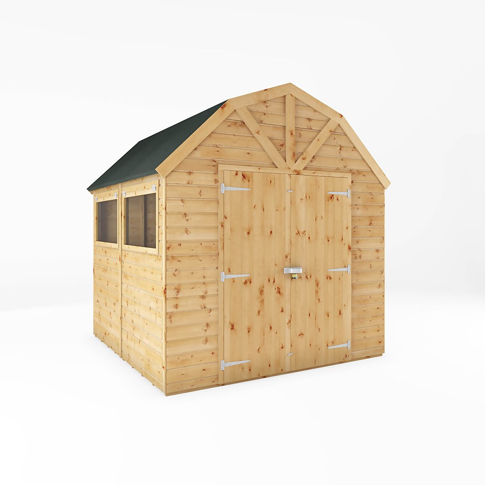 Mercia 8ft x 8ft Premium Shiplap Barn Shed - Including Installation