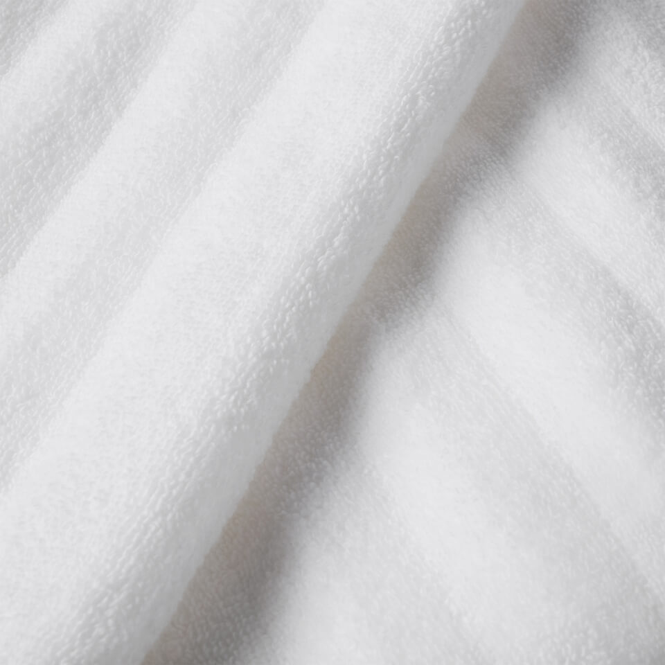 ESPA Ribbed Wave Hand Towel - White