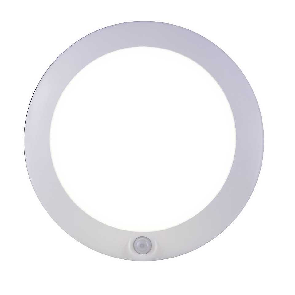 TCP Rechargeable Round PIR Light - 200L - Warm White