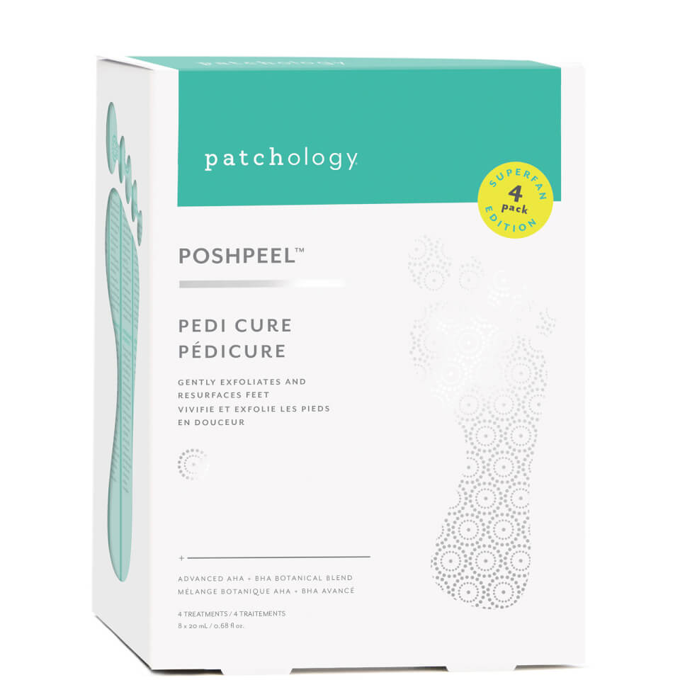 Patchology PoshPeel PediCure 4 Pack Bundle