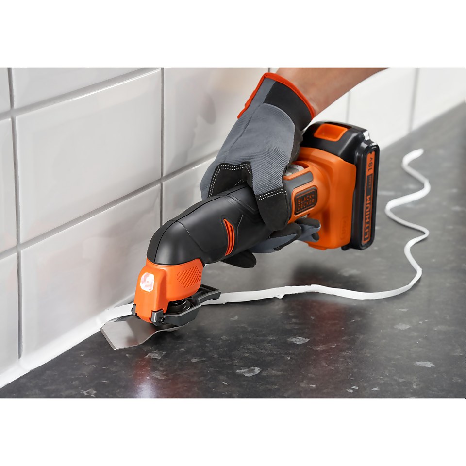 BLACK+DECKER 18V Cordless Oscillating Multi Tool with 18 Accessories (no battery included) (BDCOS18N-XJ)
