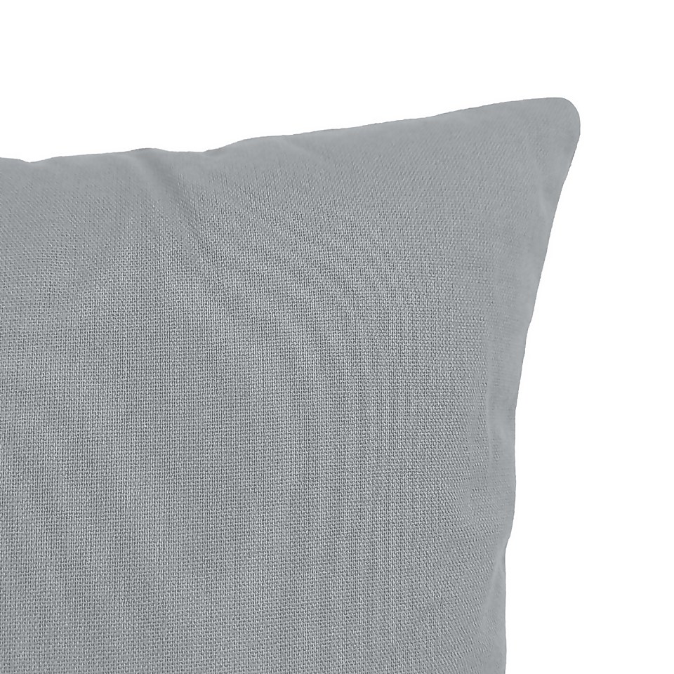 Recycled Cotton Cushion - Dark Grey