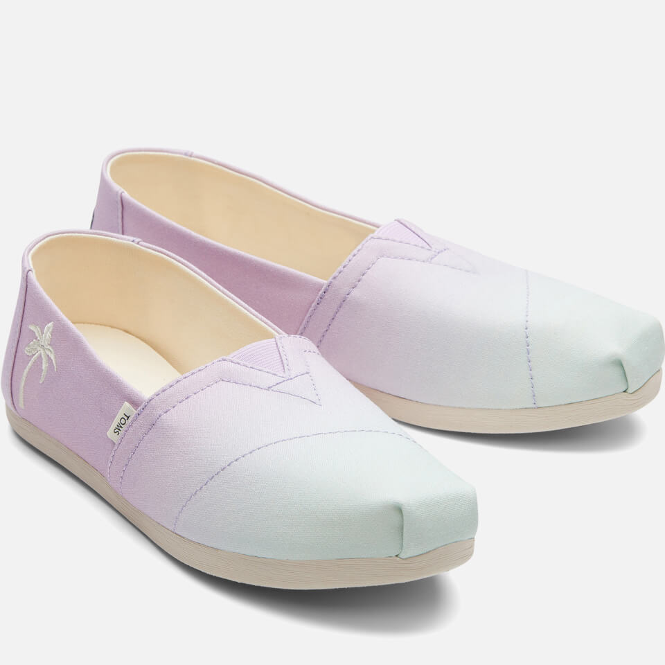 TOMS Women's Alpargata Vegan Canvas Pumps - Lilac Ombre