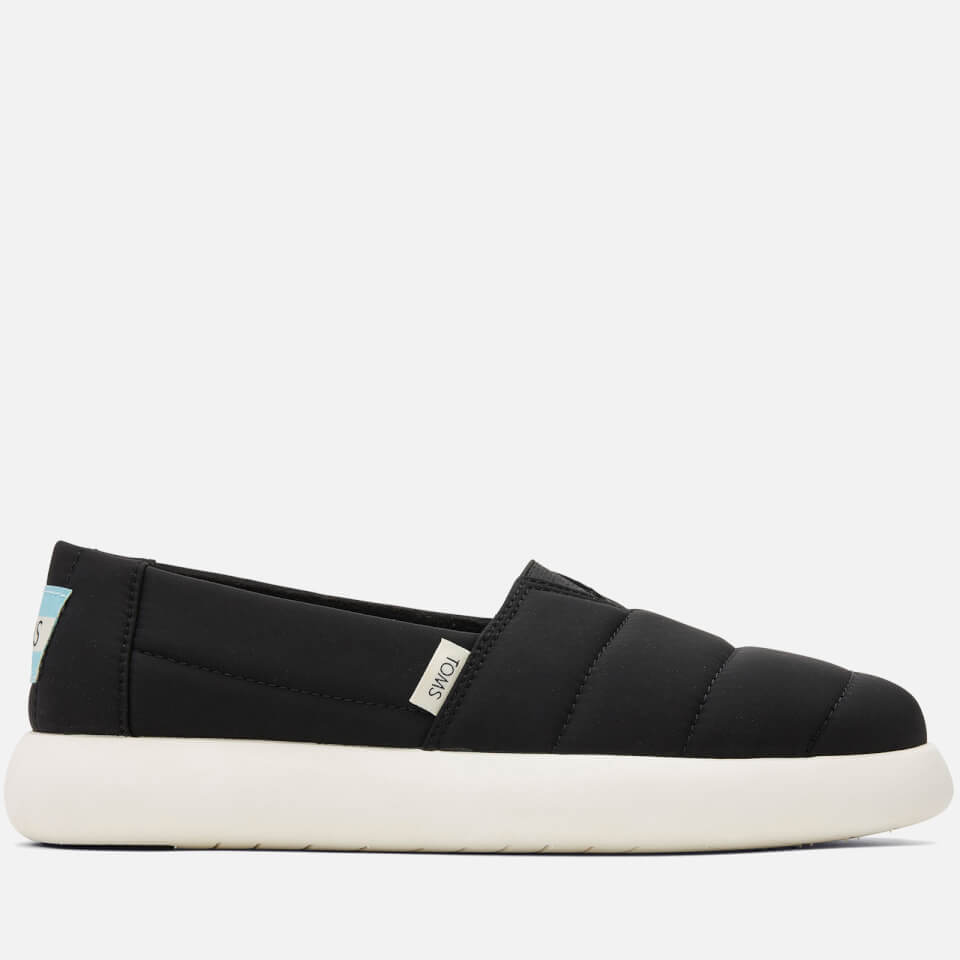 TOMS Women's Alpargata Mallow Vegan Pumps - Black Matte Woven