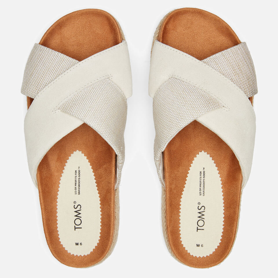 TOMS Women's Paloma Cross Front Sandals - Egret/Melange