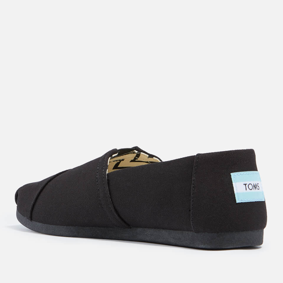 TOMS Men's Alpargata Vegan Canvas Pumps - Black/Black