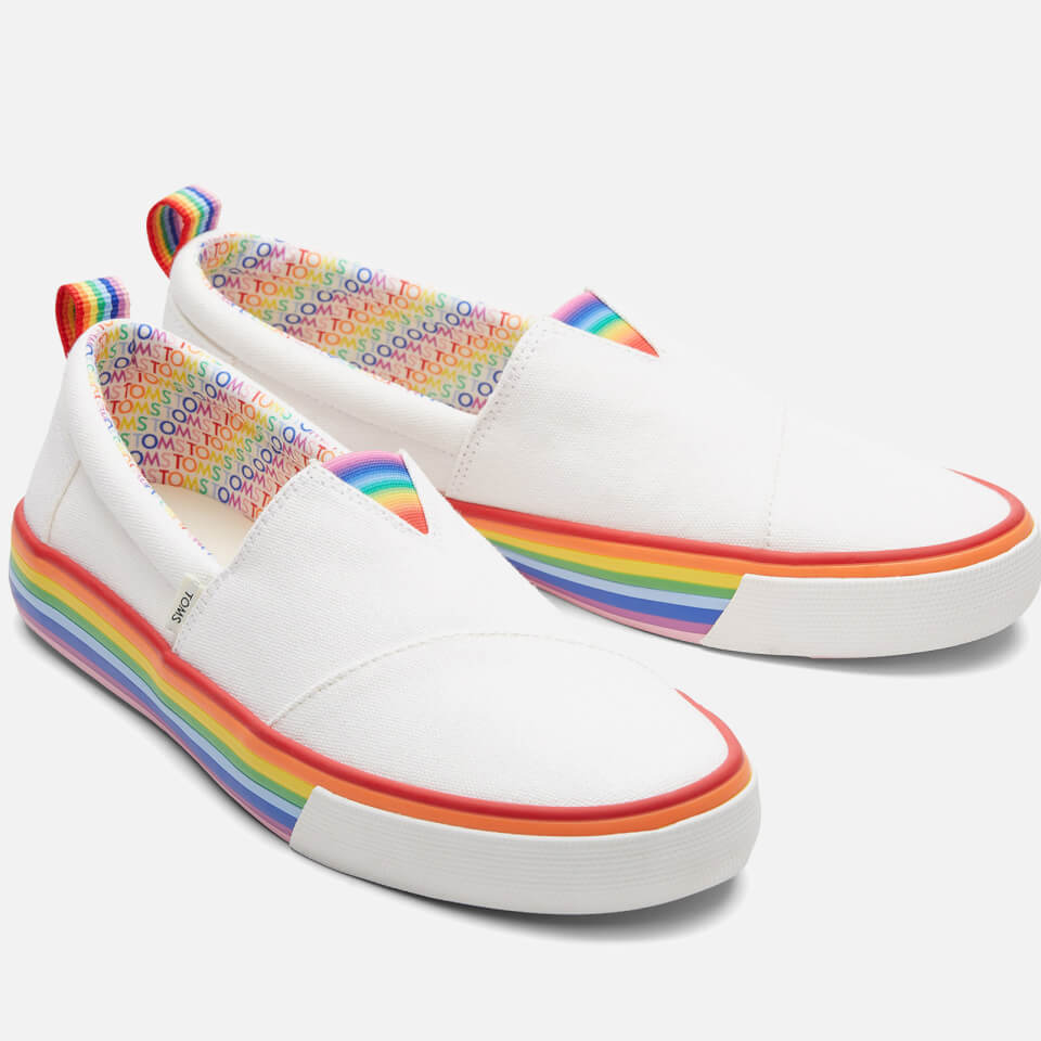 Rainbow vans slip on hotsell journeys