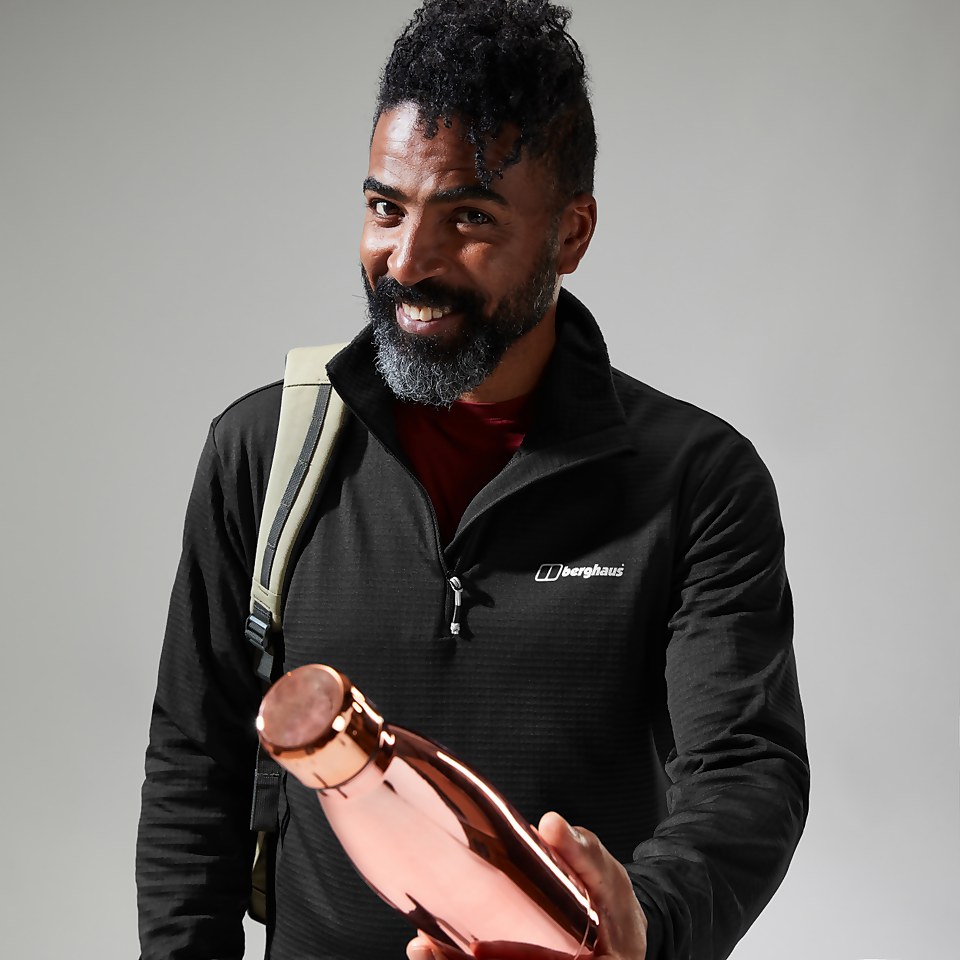 Keppla Half Zip Fleece für Herren - Schwarz