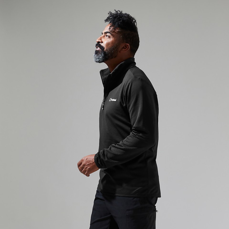 Keppla Half Zip Fleece für Herren - Schwarz