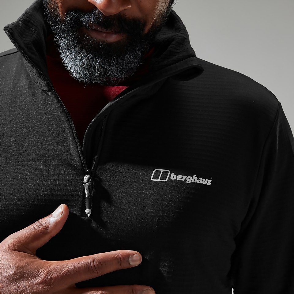 Keppla Half Zip Fleece für Herren - Schwarz