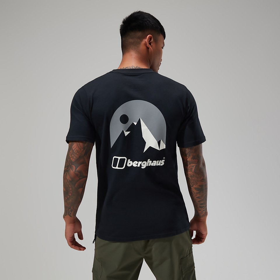 Mont Blanc MTN Short Sleeve T-Shirt für Herren - Schwarz