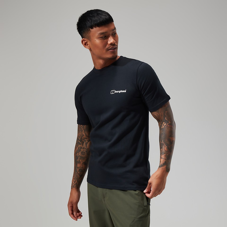Mont Blanc MTN Short Sleeve T-Shirt für Herren - Schwarz