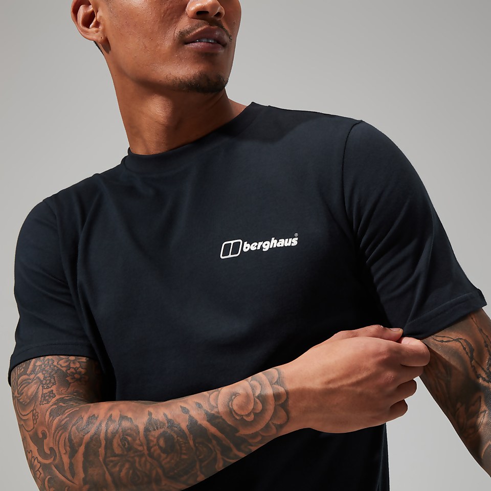 Mont Blanc MTN Short Sleeve T-Shirt für Herren - Schwarz