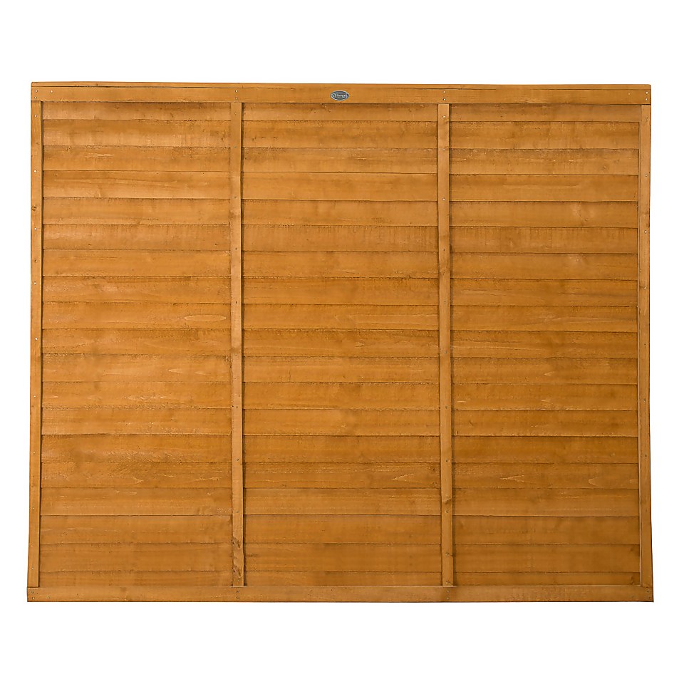 Forest Larchlap Fence Panel - 5ft x 6ft