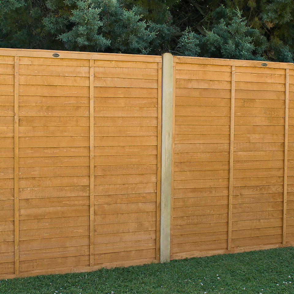 Forest Larchlap Fence Panel - 6ft x 6ft