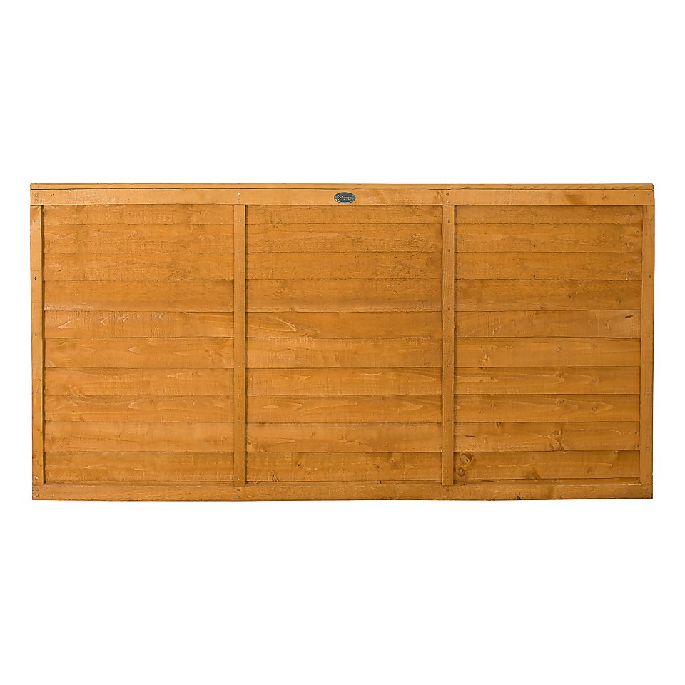 Forest Larchlap Fence Panel - 3ft x 6ft