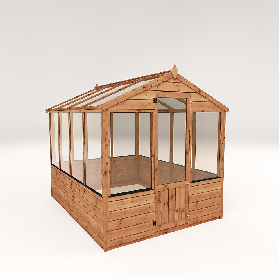 Mercia Wooden Greenhouse - 8x6ft