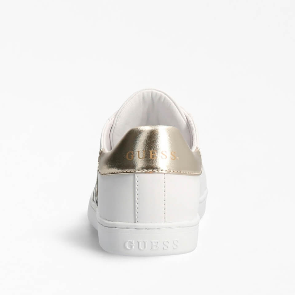 Guess ladies white trainers best sale