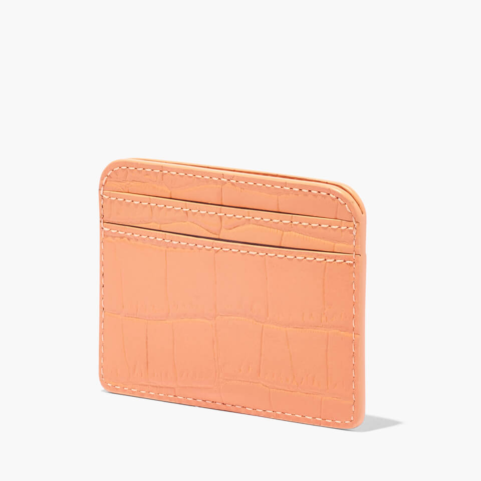 Marc Jacobs Women's Snapshot Croc Embossed New Card Case - Orange