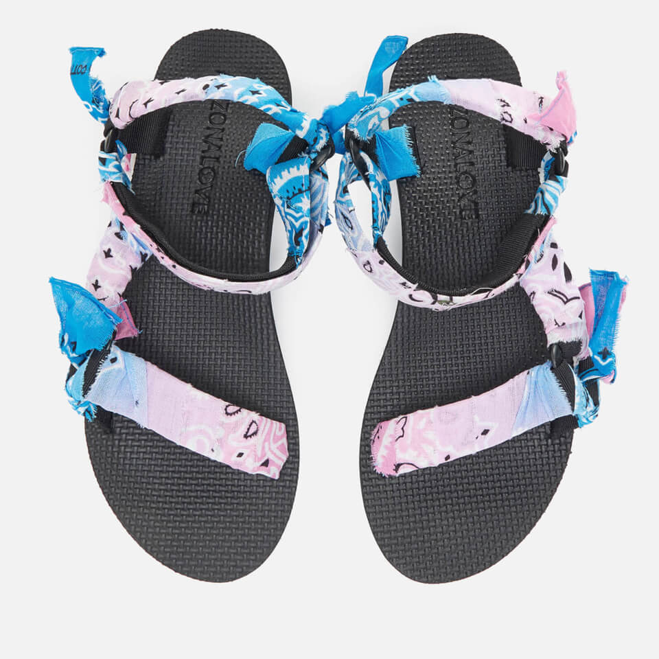 Arizona Love Women's Trekky Bandana Sandals - TDY Pink