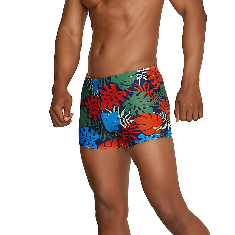 Men's Printed Square Leg Blue