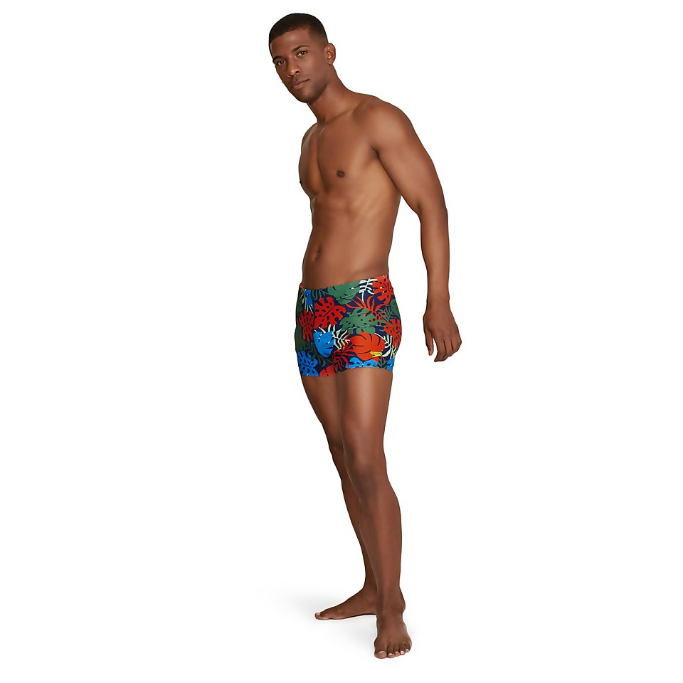 Men's Printed Square Leg Blue