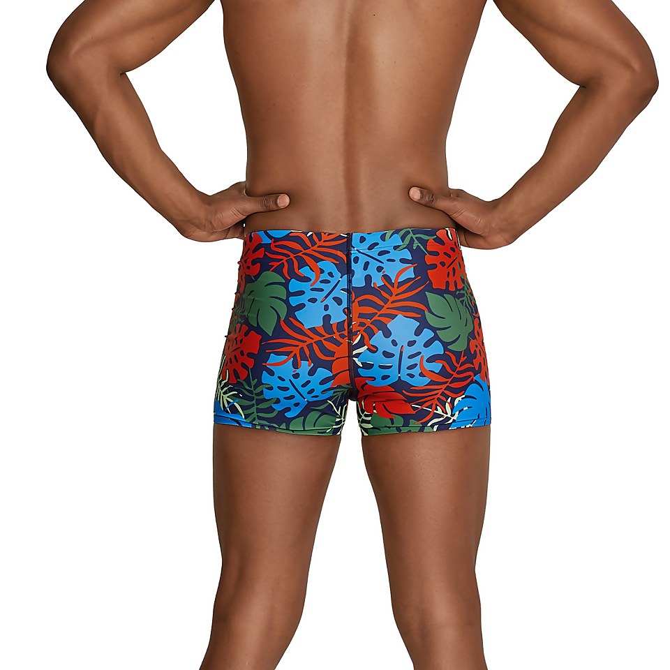 Men's Printed Square Leg Blue