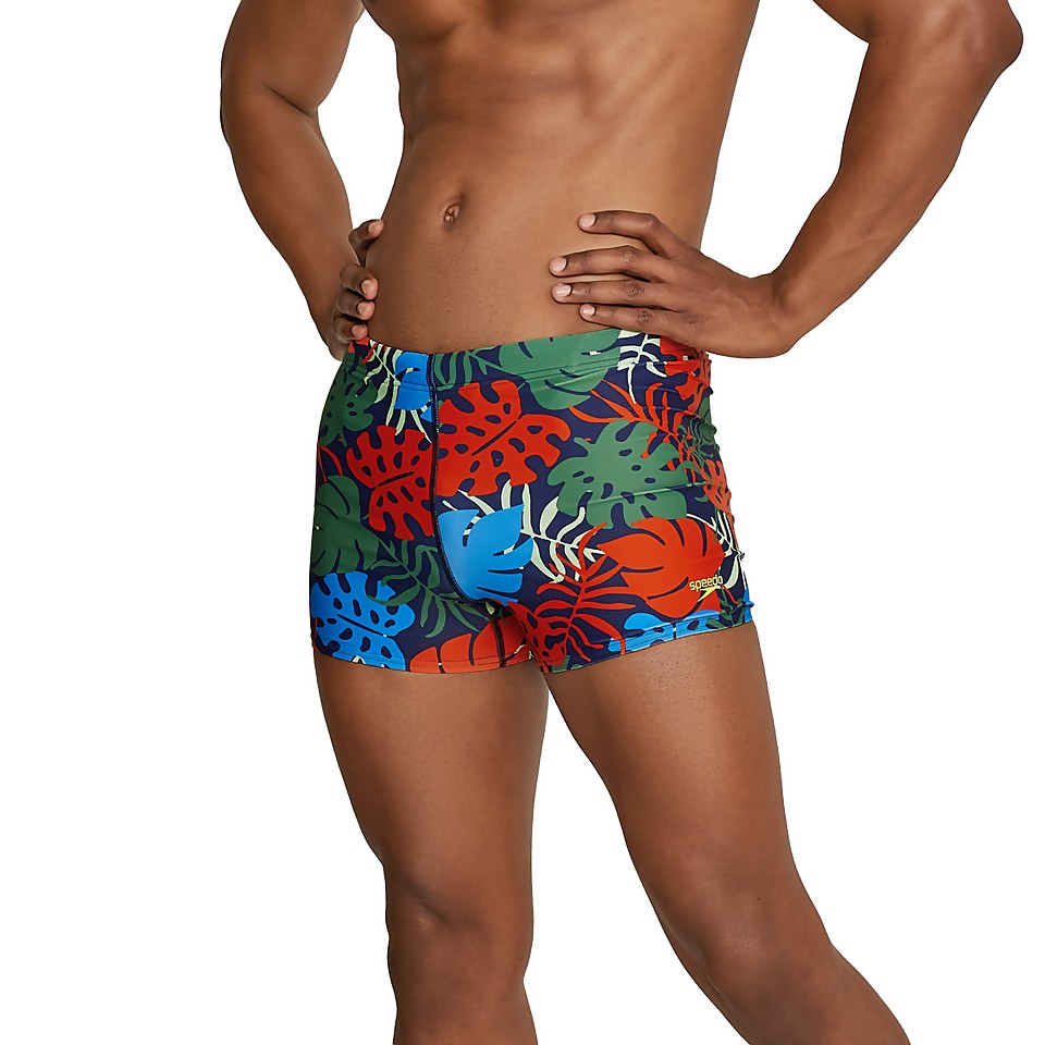 Men's Printed Square Leg Blue