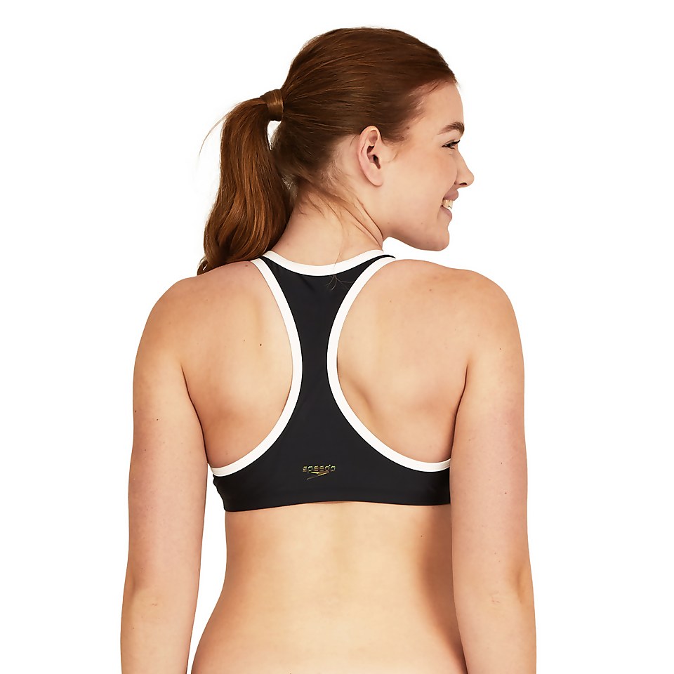 Women's Racerback Bikini Top Black
