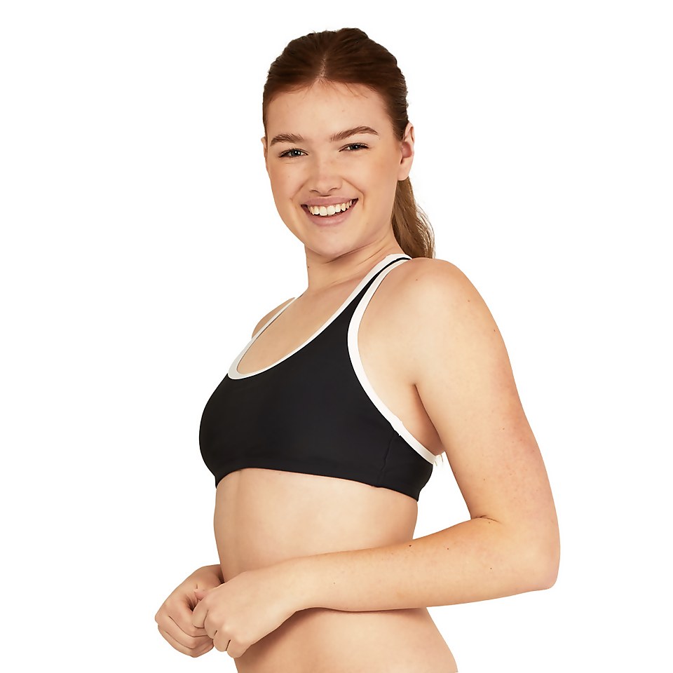 Women's Racerback Bikini Top Black