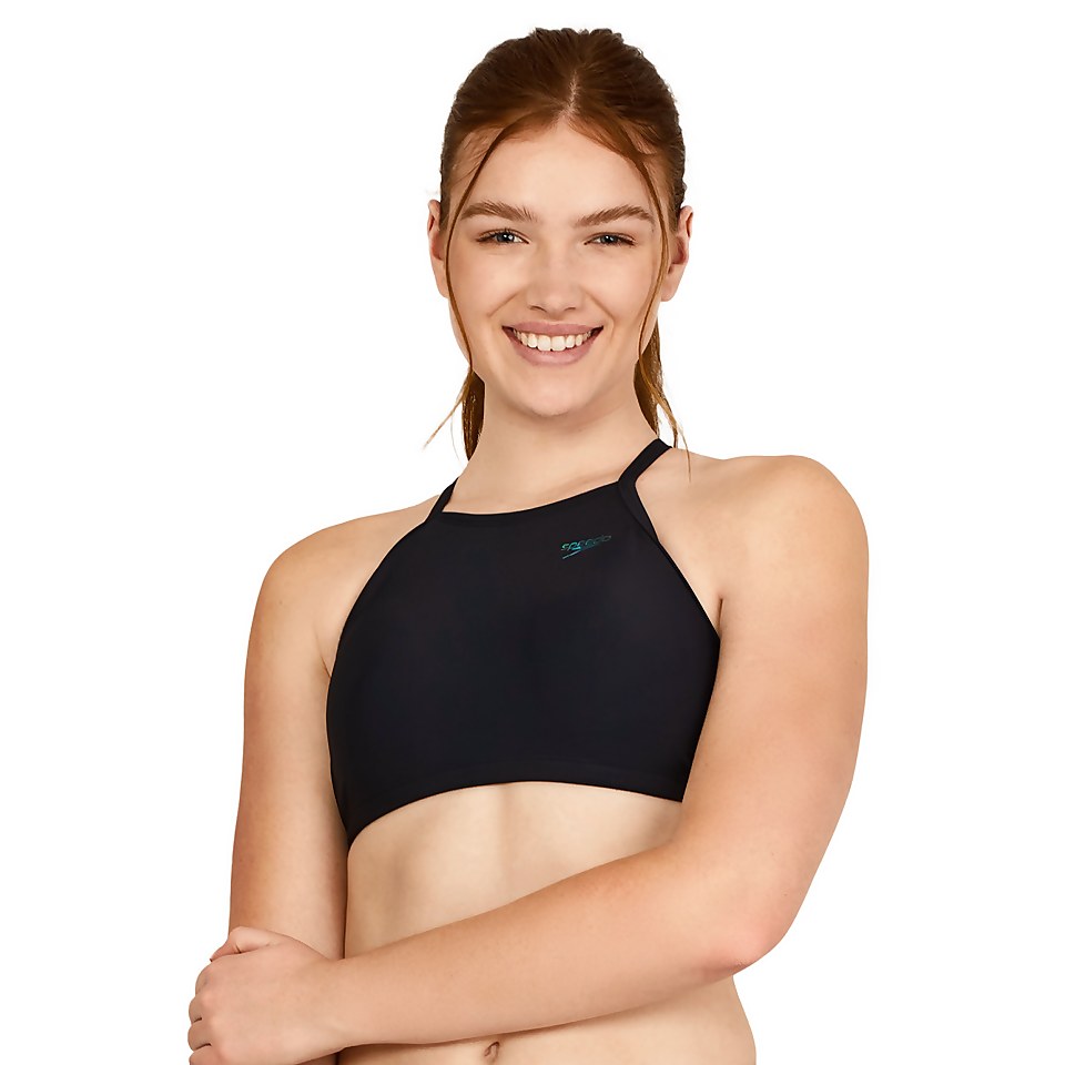 High Neck Tie Back Bikini Top