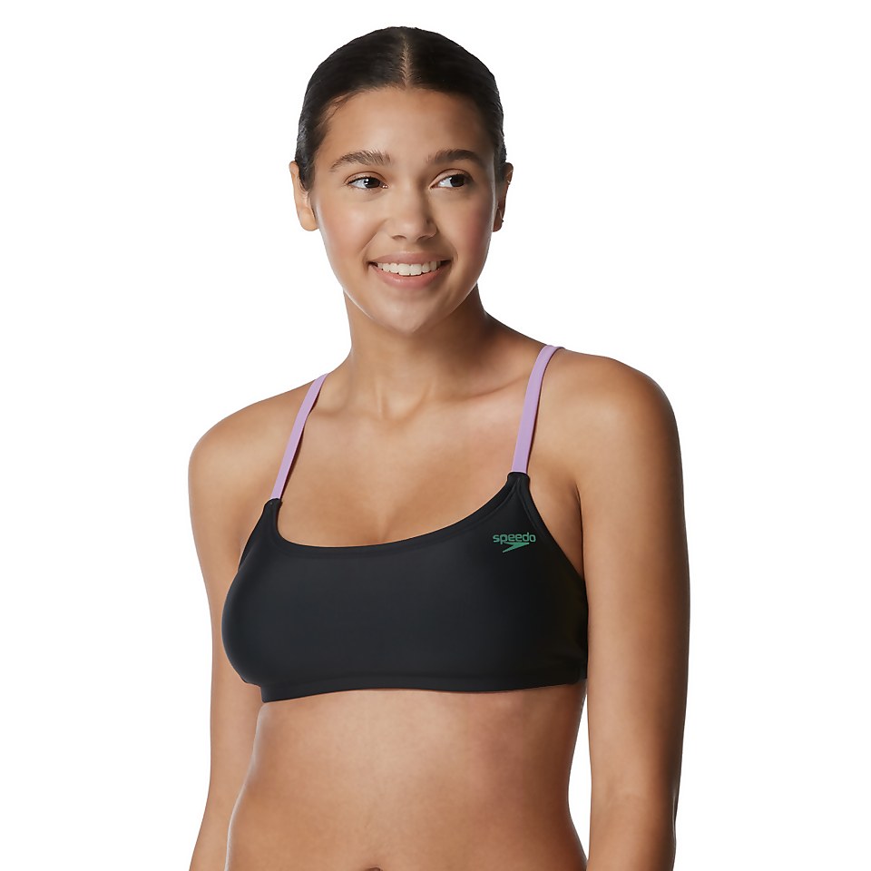 Strappy Scoop Neck Bikini Top