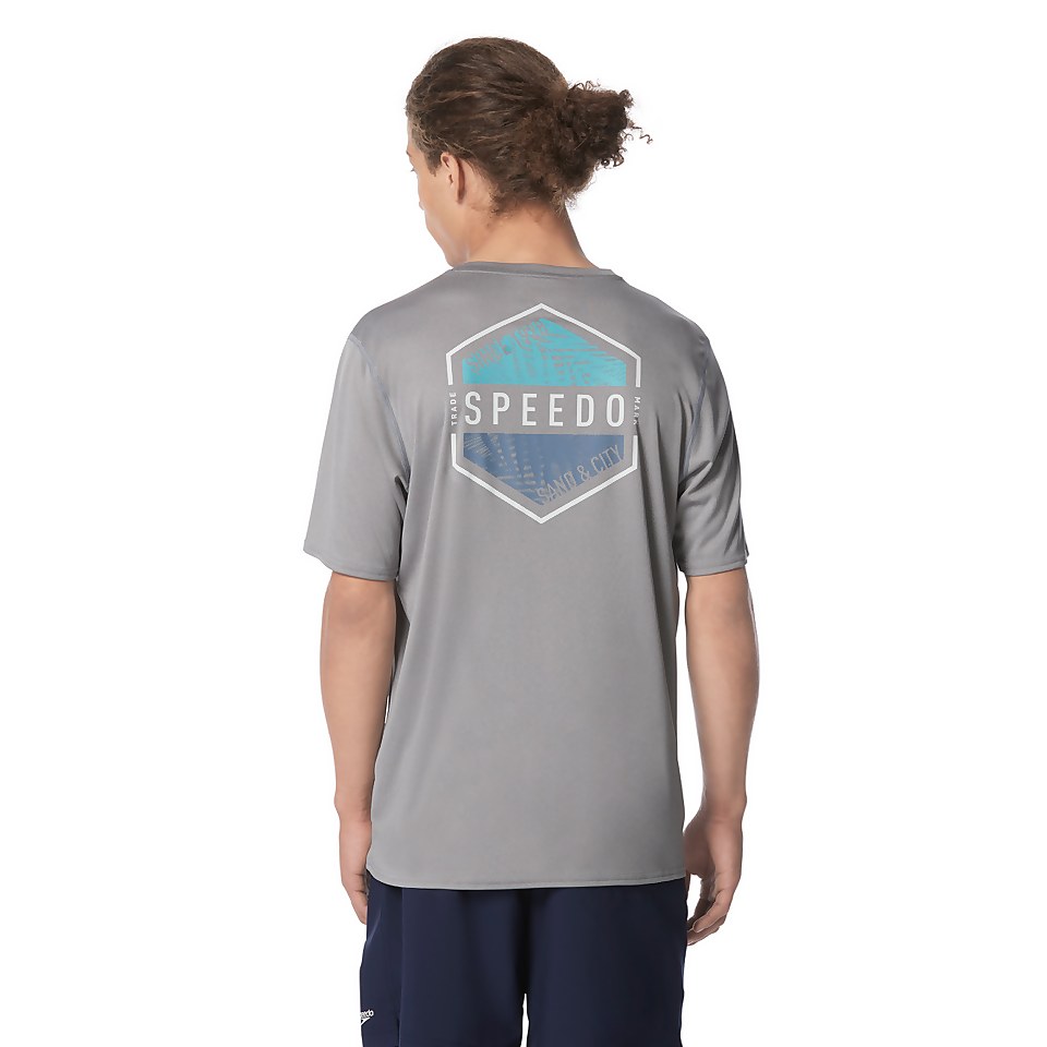 Speedo Graphic Short Sleeve Swim Rashguard