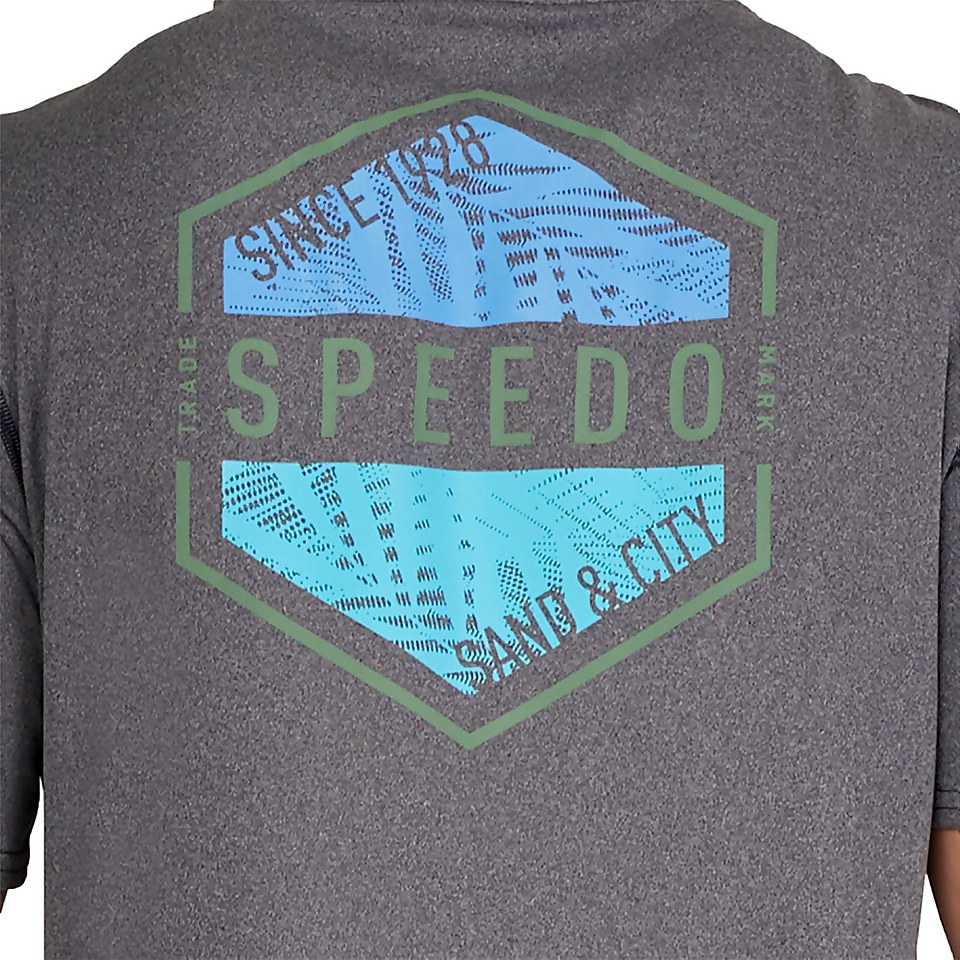 Speedo Graphic Short Sleeve Swim Rashguard