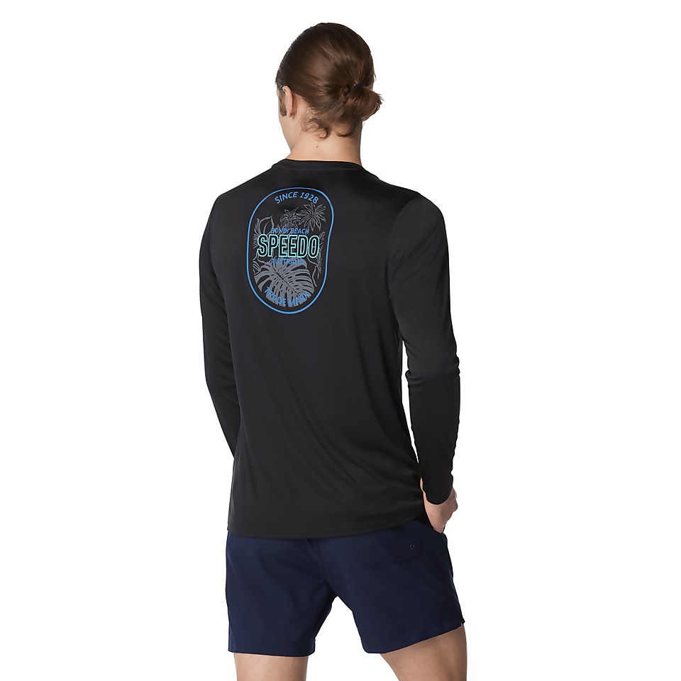 Speedo Graphic Long Sleeve Swim Rashguard