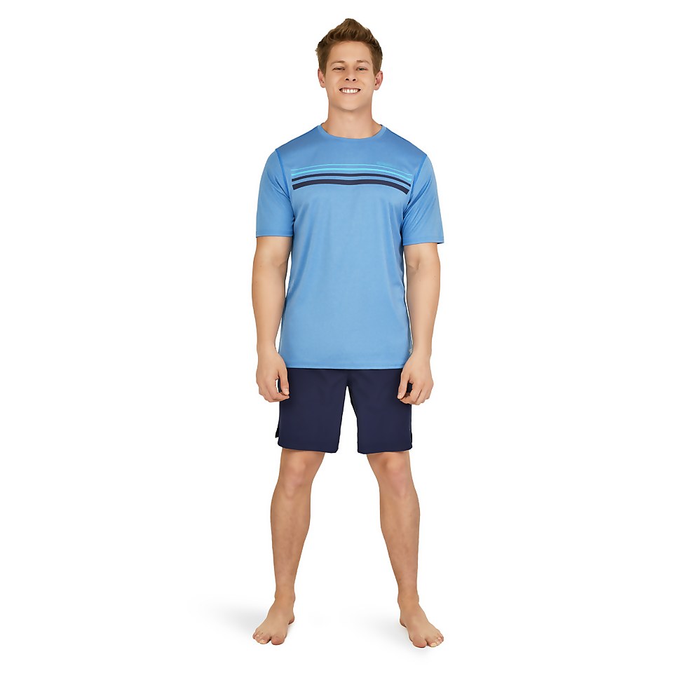 Speedo Graphic Short Sleeve Swim Rashguard