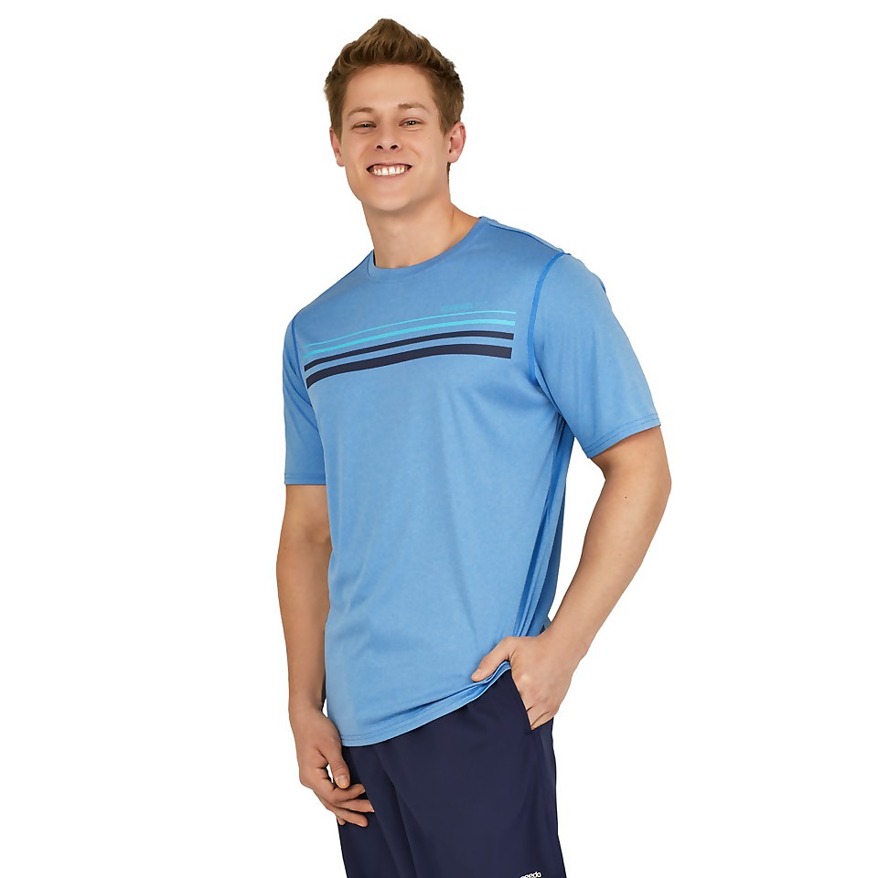Speedo Graphic Short Sleeve Swim Rashguard