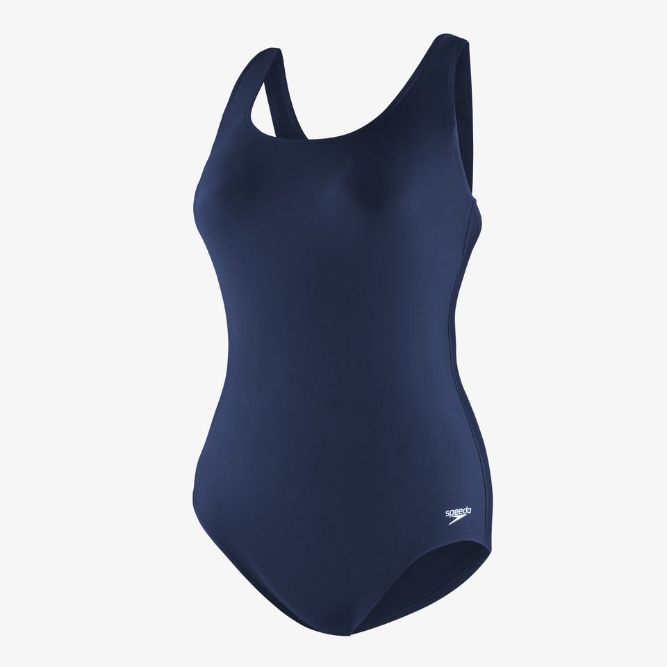 Monopièce Ultraback de taille plus modérée, pour femmes, bleu marine