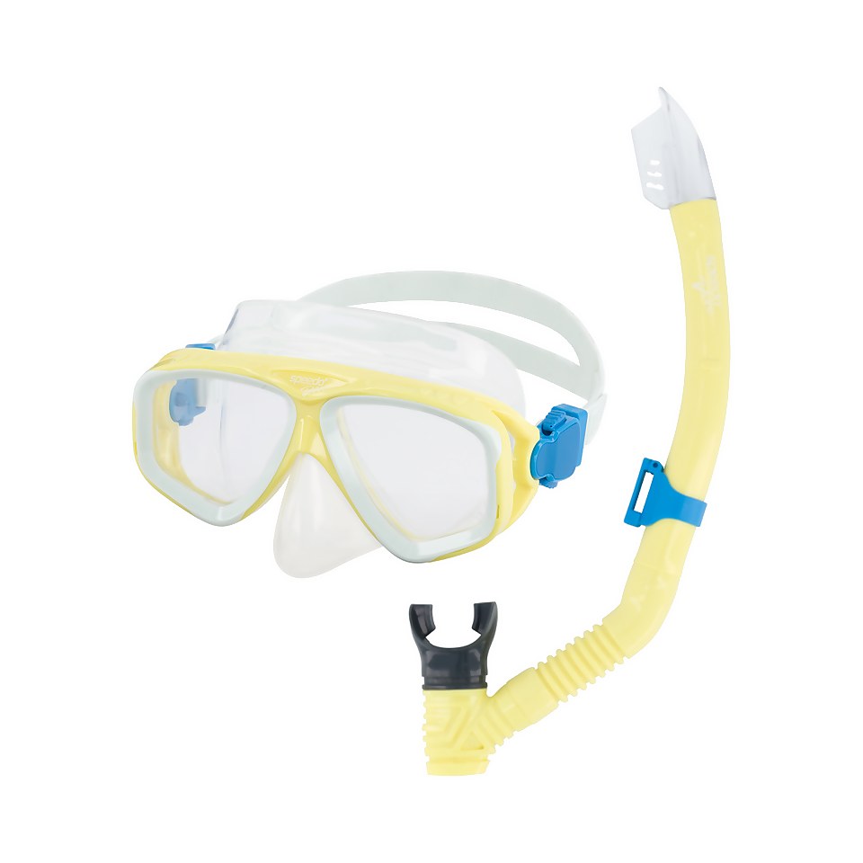 Ensemble masque et tuba Adventure pour adultes, jaune