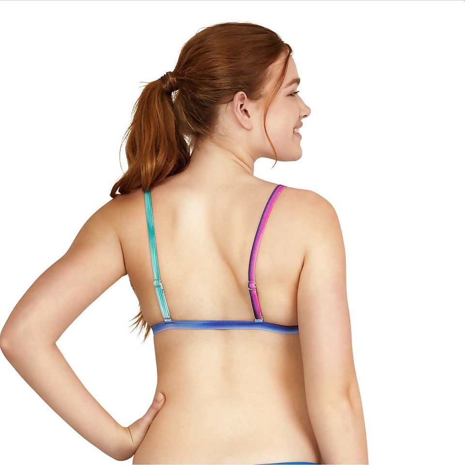 Women's Triangle Bikini Top Blue