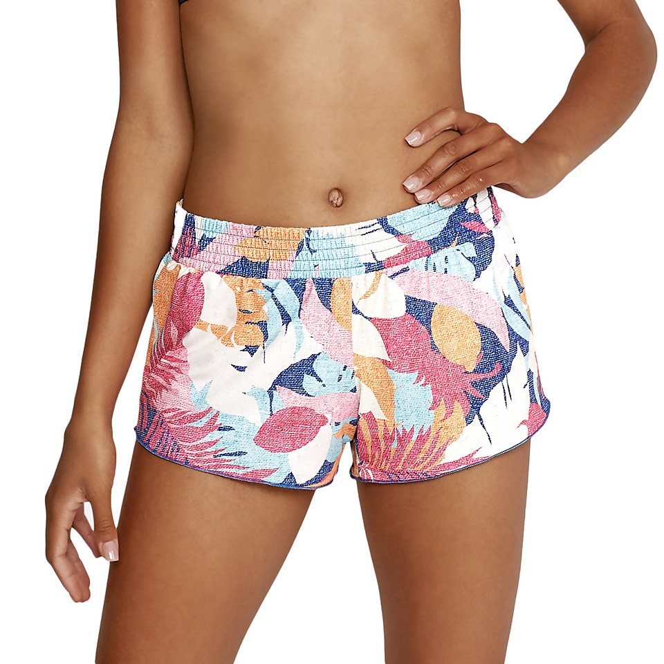 Women's Printed Coverup Short Pink
