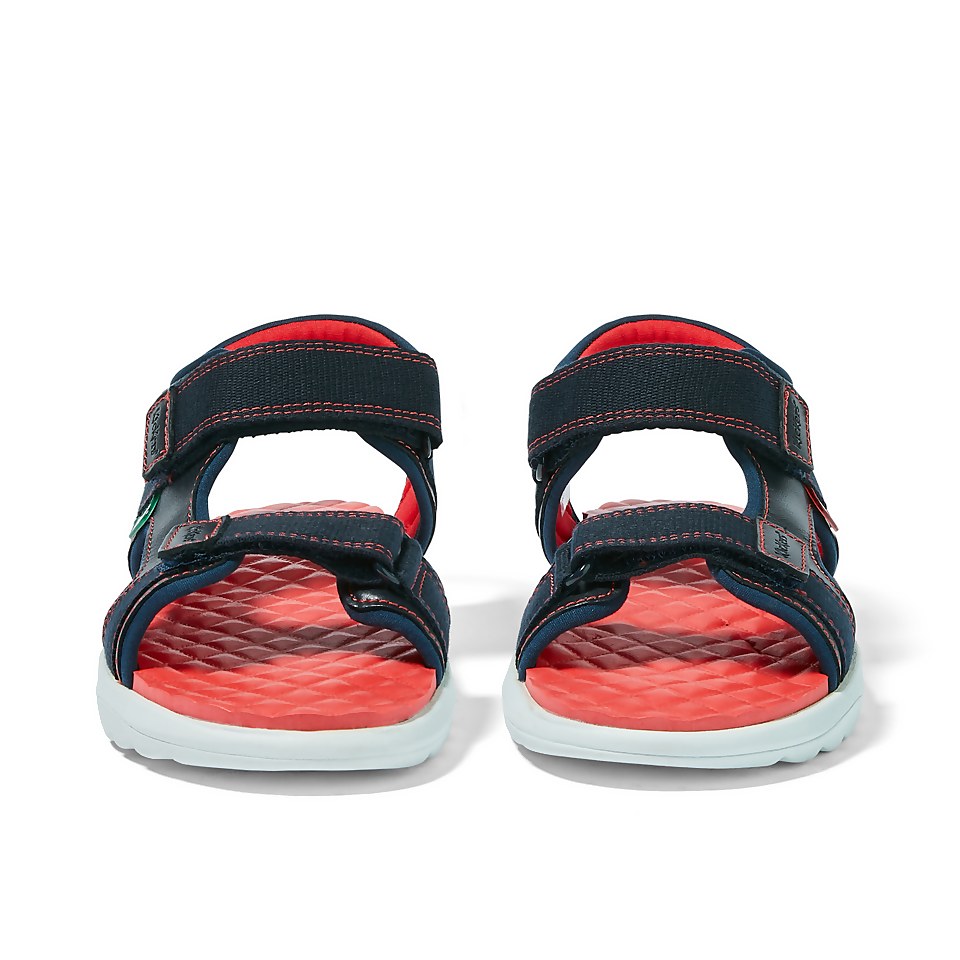 Junior Boys Kickster Leather Navy