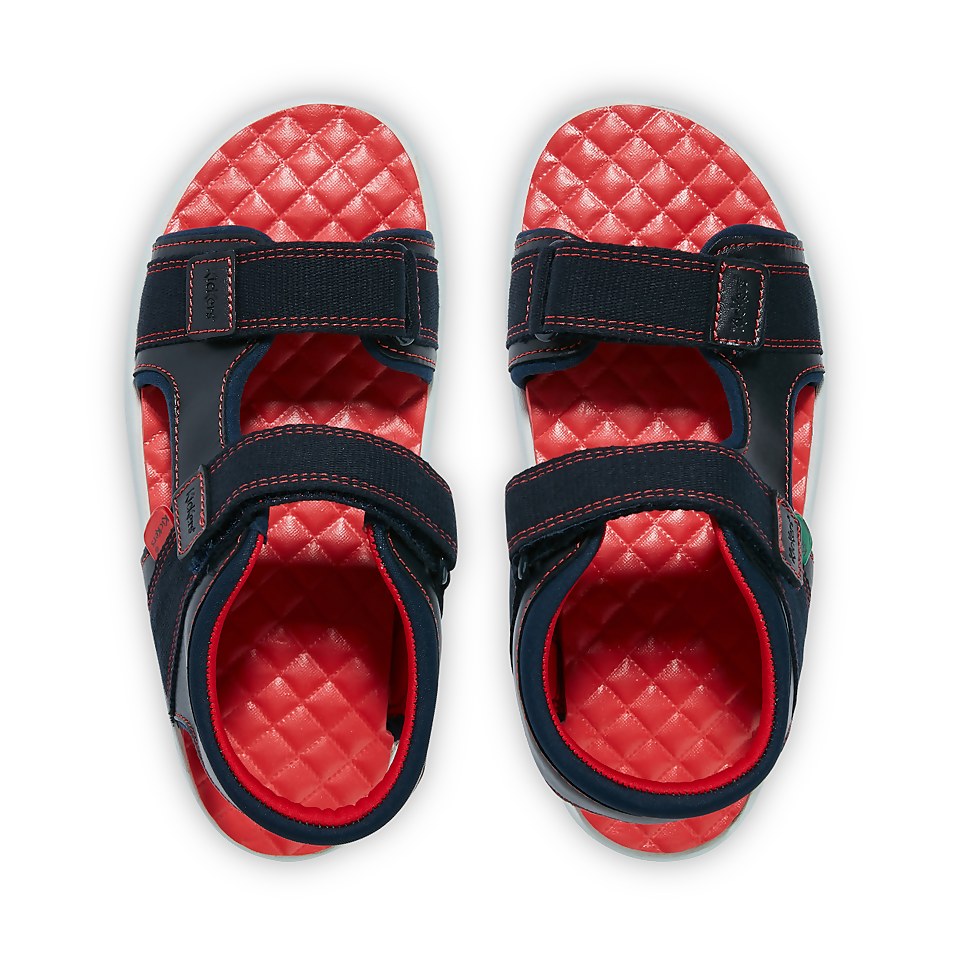 Junior Boys Kickster Leather Navy