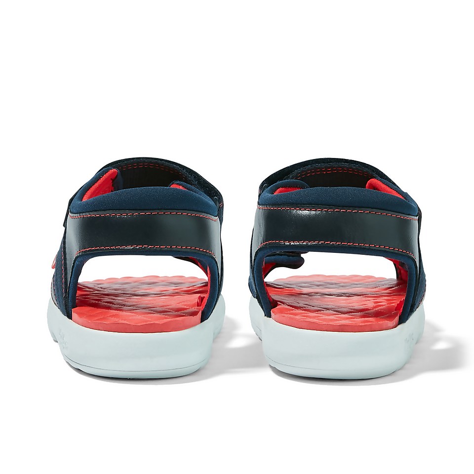 Junior Boys Kickster Leather Navy