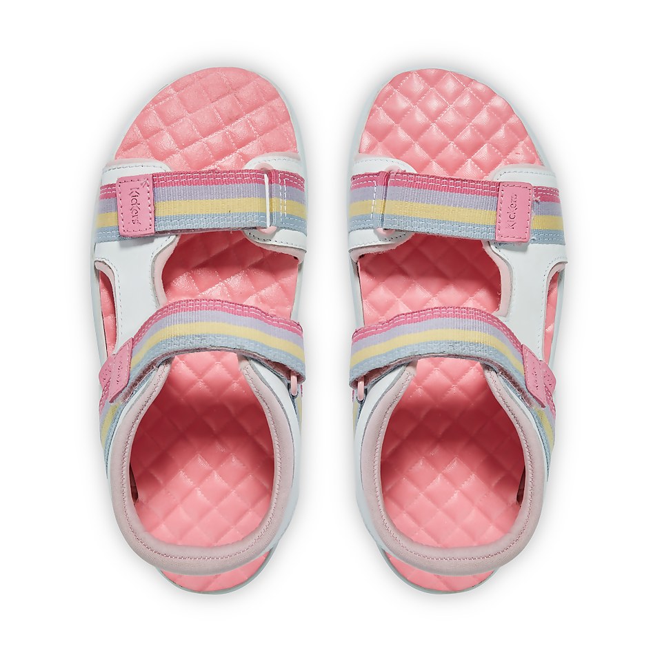 Junior Girls Kickster Leather White