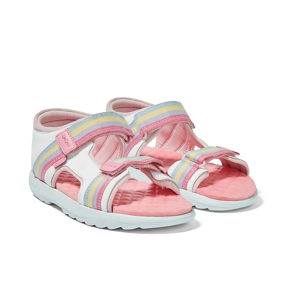 Junior Girls Kickster Leather White