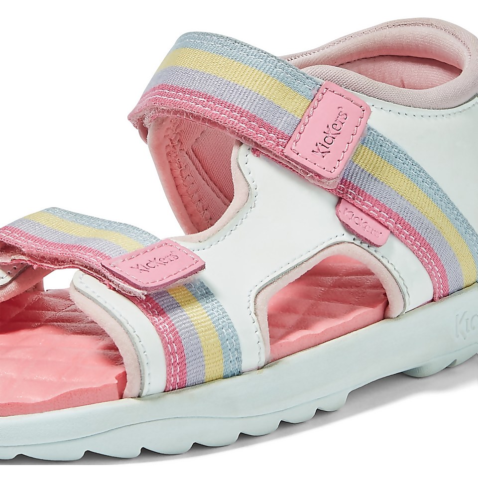 Junior Girls Kickster Leather White